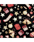 Tricoline Digital Enfeites Natalinos - 100% Algodão 1,50 Largura