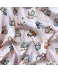 Tricoline Estampa Digital Coelhos - 100% Algodão 1,50 Largura