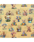 Tricoline Estampa Digital Coelhos - 100% Algodão 1,50 Largura