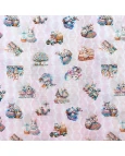 Tricoline Estampa Digital Coelhos - 100% Algodão 1,50 Largura