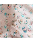 Tricoline Estampa Digital Poá c/ coelhos - 100% Algodão 1,50 Largura