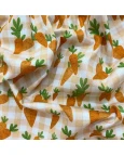 Tricoline Estampa Digital Xadrez c/ cenoura - 100% Algodão 1,50 Largura