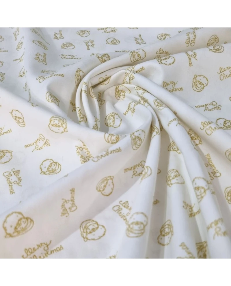 Tricoline Natalino Merry Christmas - 100% Algodão 1,50 Largura