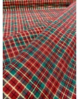 Tricoline Natalino Xadrez - 86% Algodão 14% Poliéster 1,50 Largura